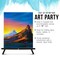 16" Black Wood Tabletop Easel (4 Pack) - Adjustable A-Frame Canvas Stand for Painting Party & Signs - Table Top Easel for Painting, Canvas Holder, Crafts, Photos, Pictures